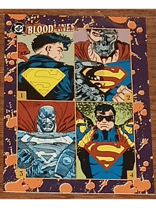 1993 DC Bloodlines Superman Promo Card