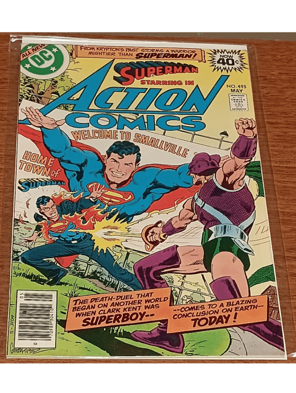 Superman starring in Action Comics #495