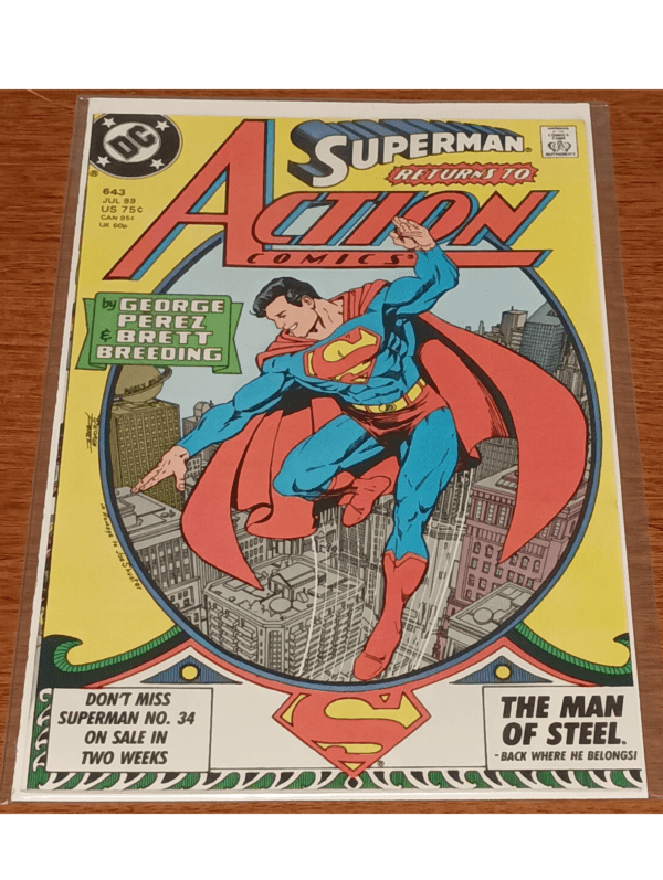 Superman Returns to Action Comics #643