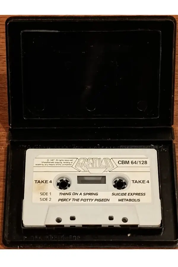 Gremlin Graphics Commodore 64 Cassette – Rare Vintage C64 Tape with Classic Games
