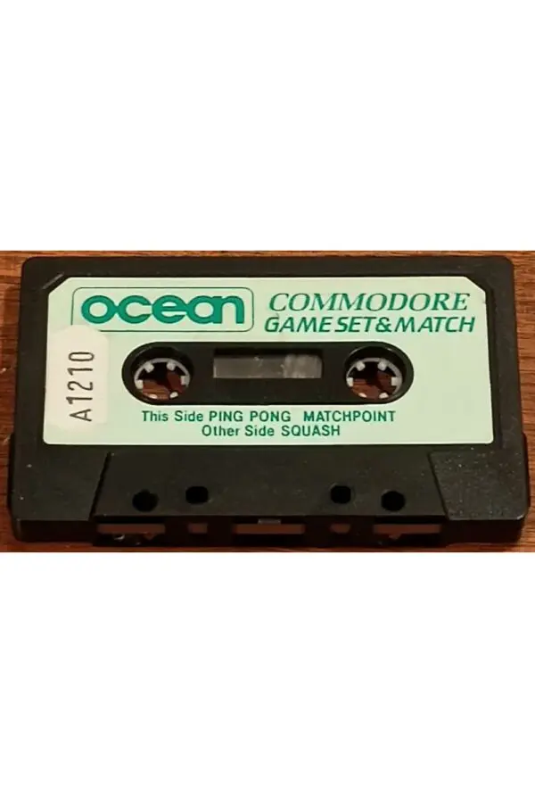 Ocean Commodore Game Set & Match (Tape Only) – Vintage C64 Sports Game Collection!