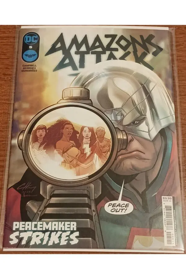 Amazons Attack #5 Clayton Henry Cover A – Peacemaker Strikes! | DC Comics Action & Intrigue