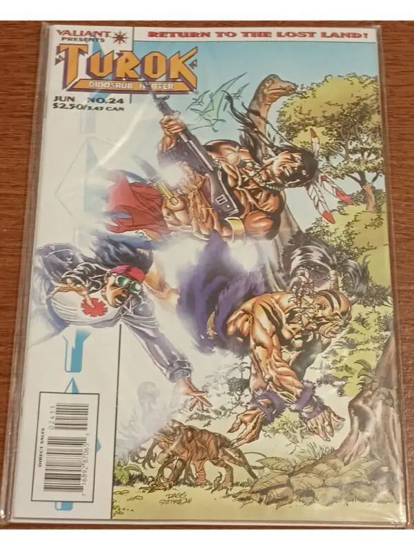 Turok: Dinosaur Hunter #24 – Return to the Lost Land! Classic Valiant Comics