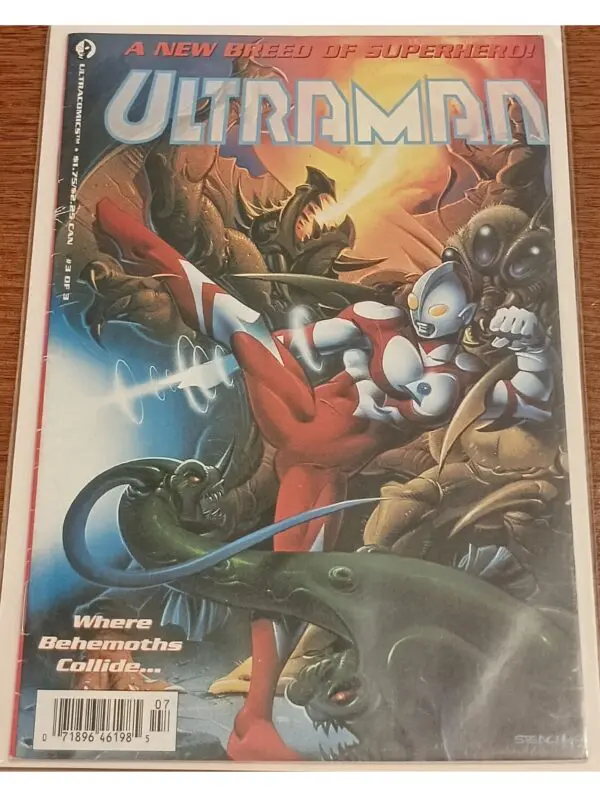 Ultraman #3 of 3 (1993) – Ultracomics Final Issue | Superhero vs. Kaiju Battle