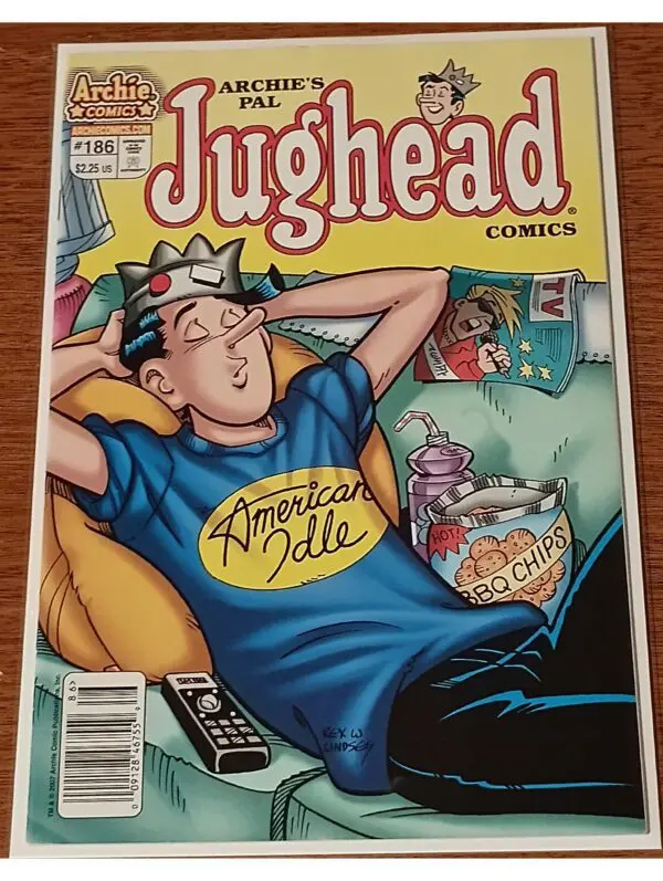 Jughead #186 (2007) – Archie Comics | “American Idle” Cover | Classic Teen Comedy Issue