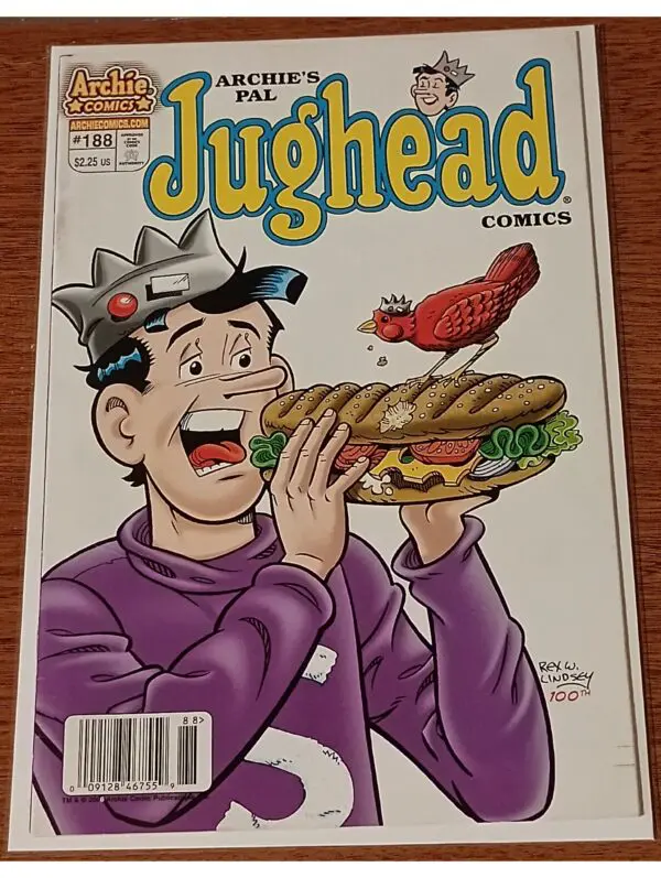 Jughead #188 (2008) – Archie Comics | Iconic Sandwich Cover by Rex W. Lindsey