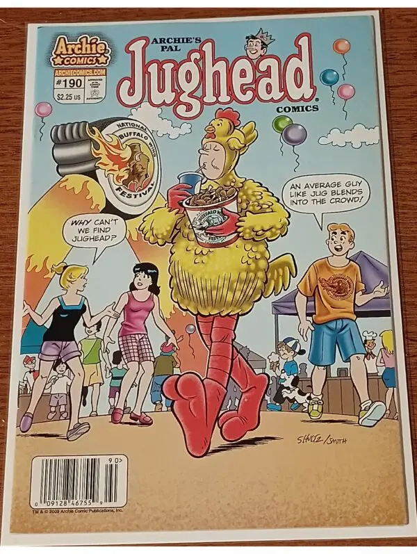 Jughead #190 (2008) – Archie Comics | National Buffalo Wing Festival Cover | Classic Comedy Collectible
