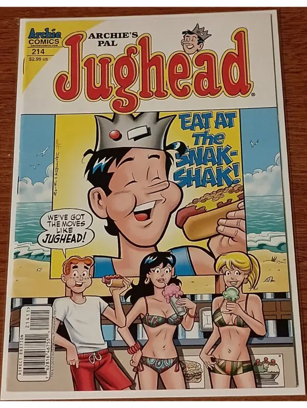 Jughead #214 (2012) – Archie Comics | “Eat at the Snack Shack!” Beach Party Comedy Issue