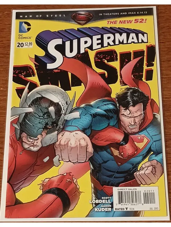 Superman #20 (2013) – The New 52 | DC Comics | Man of Steel vs. Hector Hammond | “Smash!” Cover