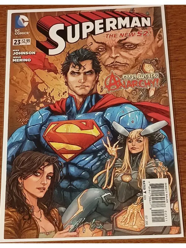 Superman #23 (2013) – The New 52 | DC Comics | Psi-War: Anarchy! | H.I.V.E. Queen, Lois Lane & Hammond