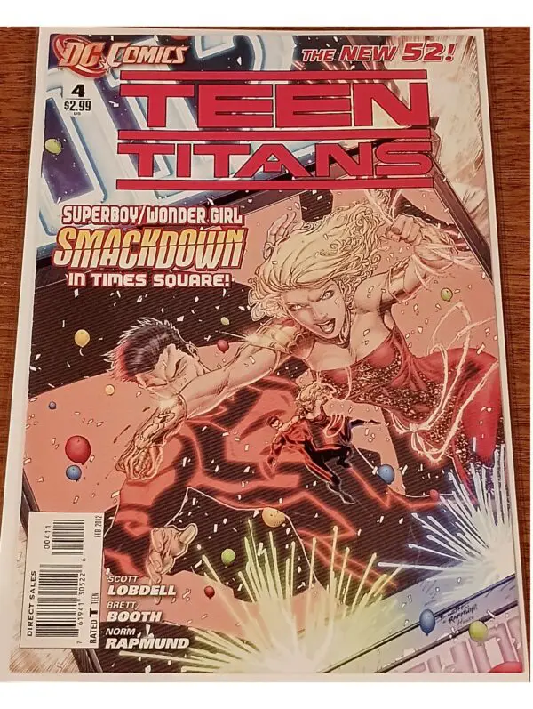 Teen Titans #4 – The New 52 (2012) | Superboy vs. Wonder Girl Smackdown