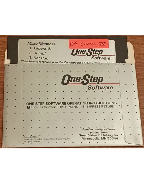 Maze Madness by One-Step Software – Commodore 64