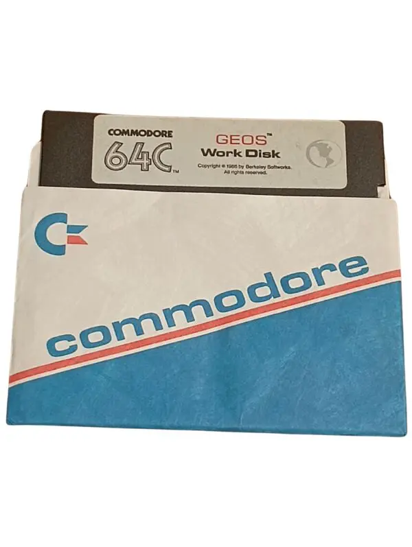 GEOS Work Disk – Vintage Commodore 64C Software for Retro Computing