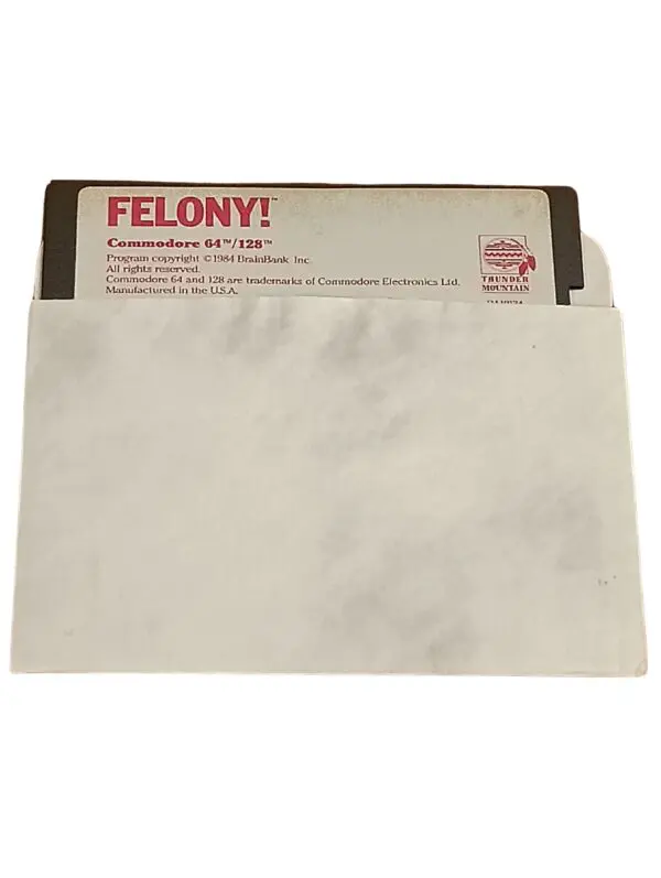Felony! (1984) - Commodore 64/128 Vintage Floppy Disk Game