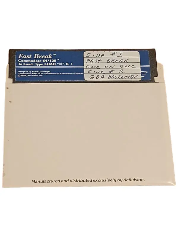 Fast Break – Vintage 1988 Basketball Game for Commodore 64 by Activision