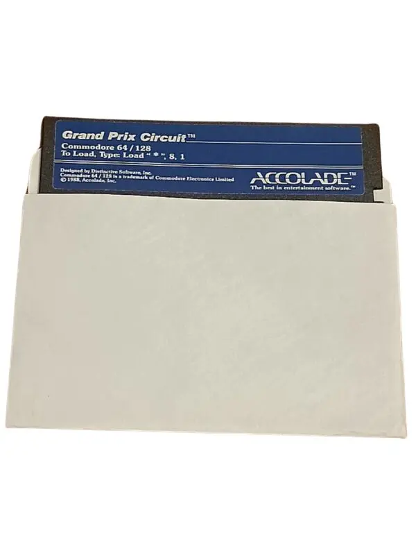 Grand Prix Circuit – Commodore 64 Racing Game Floppy Disk