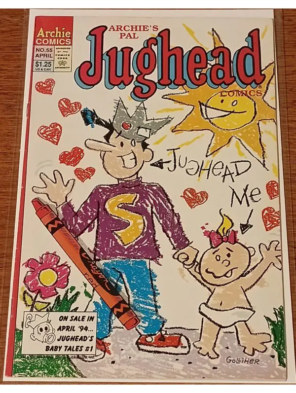 Archie's Pal Jughead #55 (1994) – Crayon Cover Featuring Jughead & Jellybean