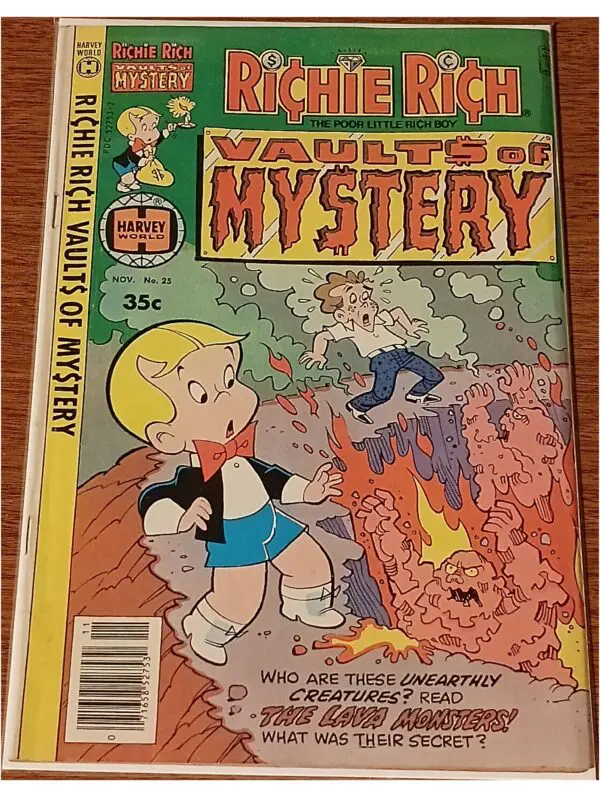 Richie Rich Vaults of Mystery #25 (1977) – The Lava Monsters!