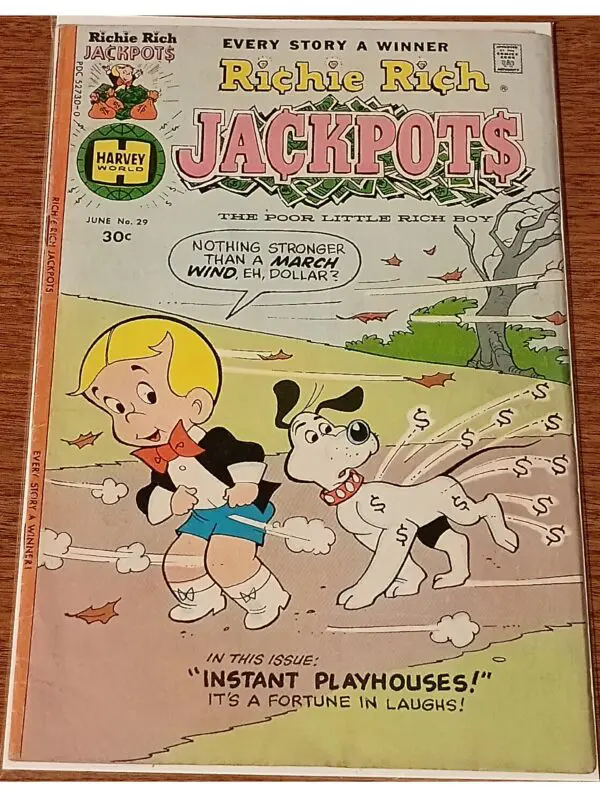 Richie Rich Jackpot$ #29 – Instant Playhouses! (June 1977, Harvey Comics)