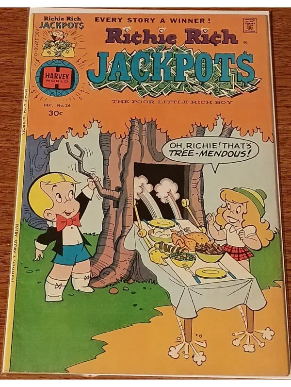 Richie Rich Jackpot$ #26 – “Tree-mendous” Picnic Gag | Harvey Comics (1976)