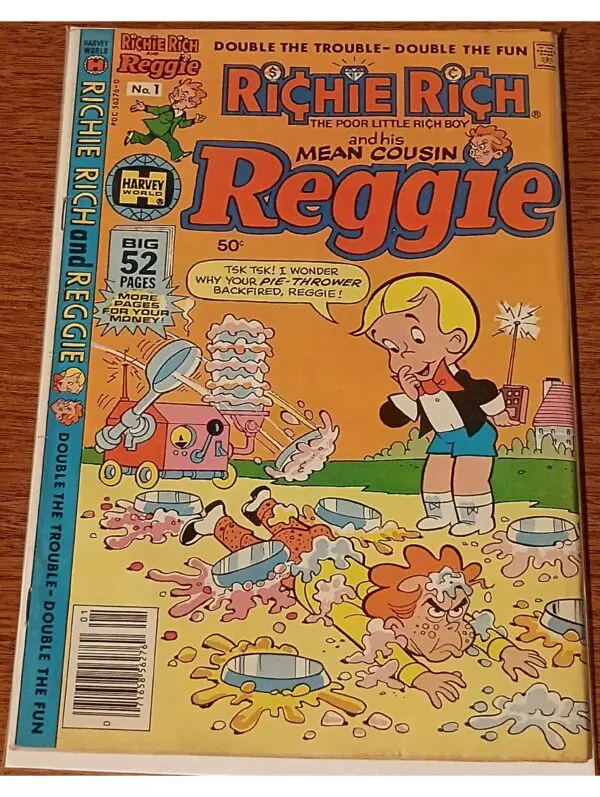 Richie Rich and Reggie #1 – Classic Harvey Comics Pie-Splattering Hijinks!