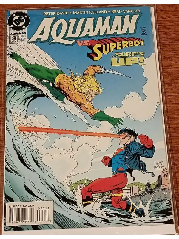Aquaman #3 (1994) – Aquaman vs. Superboy: Surf's Up!