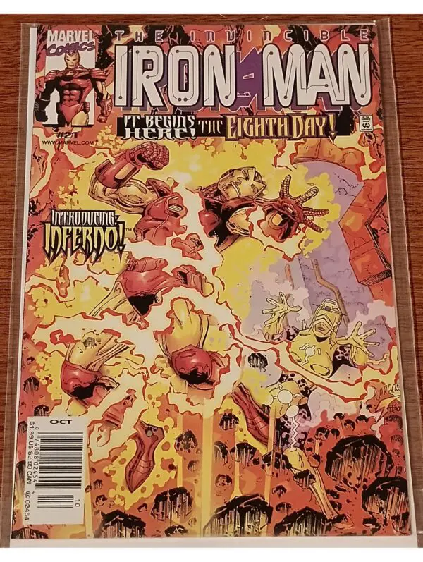 Iron Man #21 (Vol. 3, October 2000) – The Eighth Day Begins!