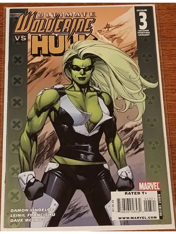Ultimate Wolverine vs. Hulk #3 – Second Printing Variant (Marvel Comics, 2009)