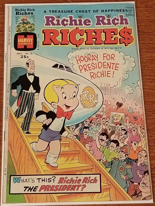Richie Rich Riches #18 – Richie for President! (Harvey Comics, May 1977)