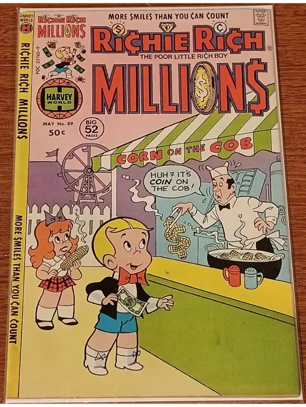 Richie Rich Millions #89 – Coin on the Cob! (Harvey Comics, May 1980)