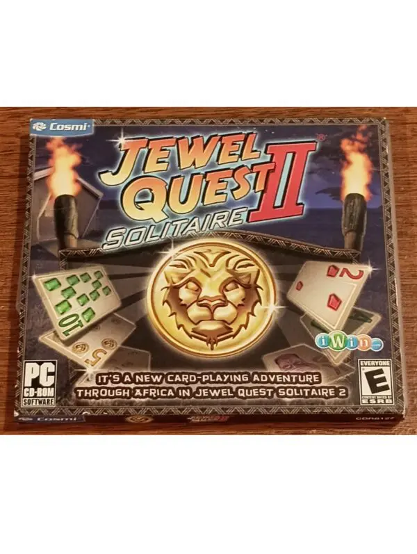 Jewel Quest Solitaire II PC CD-ROM Game | Classic Card-Playing Adventure Across Africa