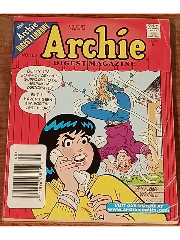 Archie Digest Magazine No. 160 – 128-Page Classic Comic Featuring Archie, Veronica & Betty