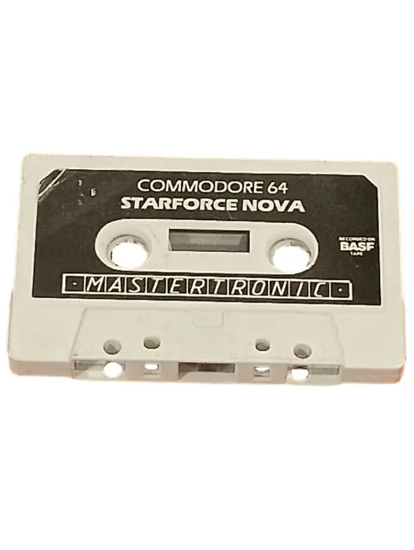 Starforce Nova (Commodore 64 Cassette) – Classic 8-Bit Sci-Fi Shooter by Mastertronic