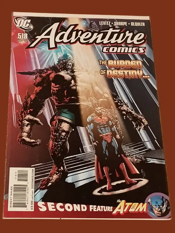 Adventure Comics #518 (2010) – The Burden of Destiny | DC Comics | Second Feature: The Atom