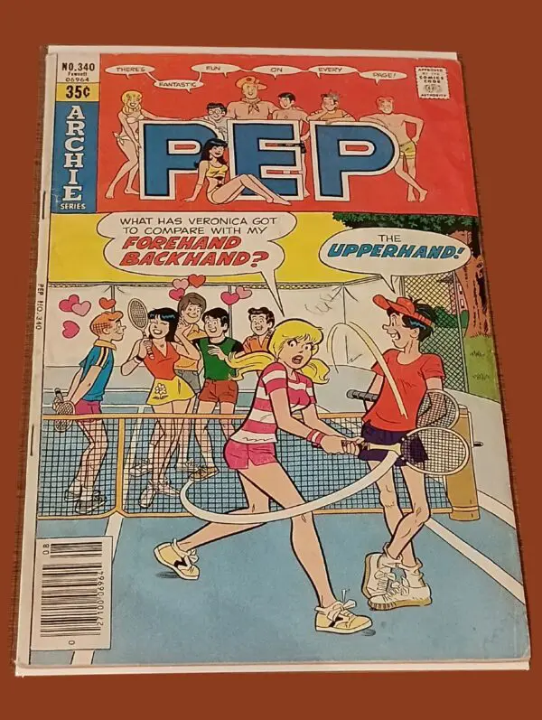 Pep #340 (1979, Archie Comics) – Tennis Match Showdown with Betty & Veronica!