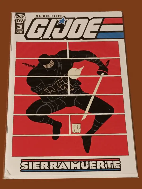 G.I. Joe: Sierra Muerte #3 IDW Comics – Michel Fiffe Snake Eyes Cover