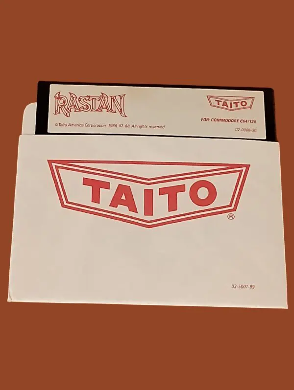 Rastan – Commodore 64/128 Floppy Disk | Taito Sword & Sorcery Arcade Classic