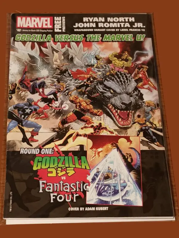Marvel Previews #40 – Godzilla vs. The Marvel Universe! Wraparound Variant