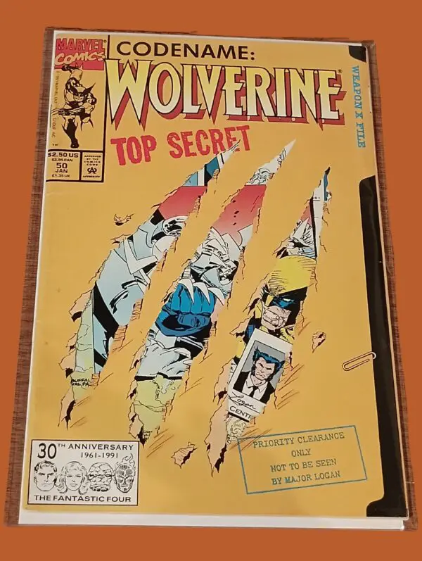Codename: Wolverine #50 (1992) – Top Secret Weapon X File – Marvel Comics