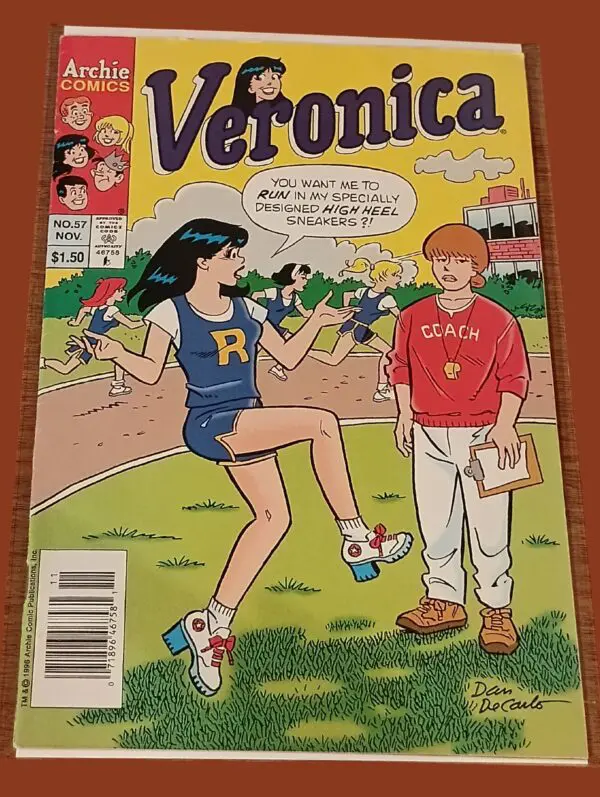 Veronica #57 (1998) Archie Comics – High Heel Sneakers Hilarity!