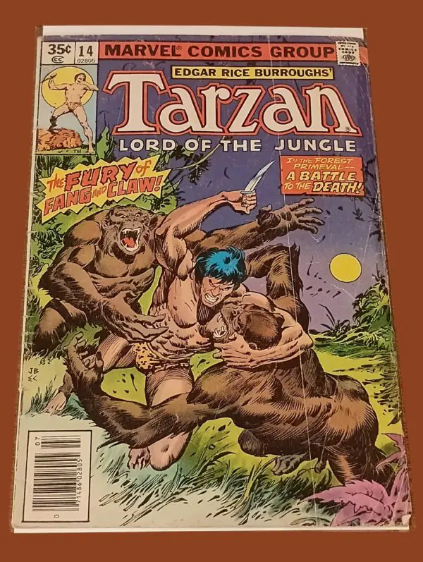 Tarzan: Lord of the Jungle #14 (1978) — “The Fury of Fang and Claw!” Marvel Jungle Adventure Classic!