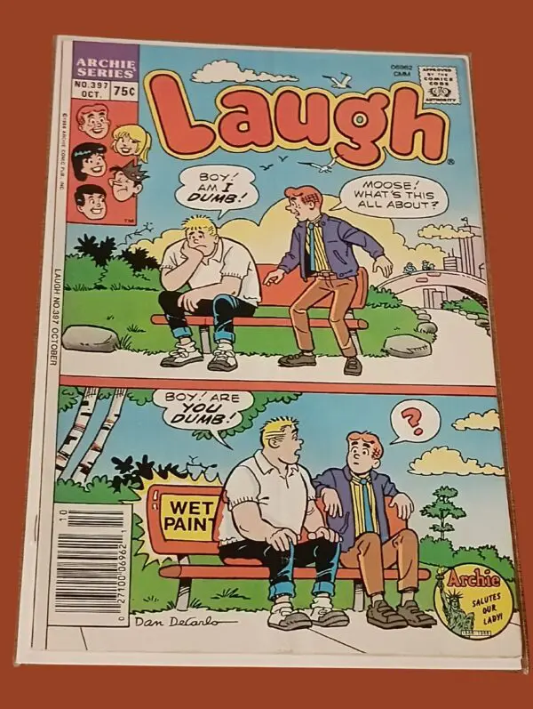 Laugh #397 (1991) – Classic Archie Gag with Moose & Wet Paint Pranks!