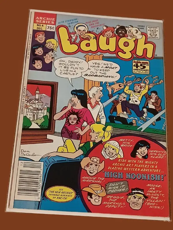 Laugh #4 (December, Archie Comics) – Dan DeCarlo Cover, “High Noonish” Western Spoof!