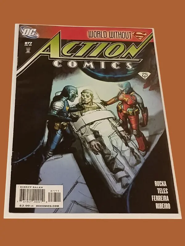 Action Comics #877 (2009) – World Without Superman: Nightwing & Flamebird Mission Deepens