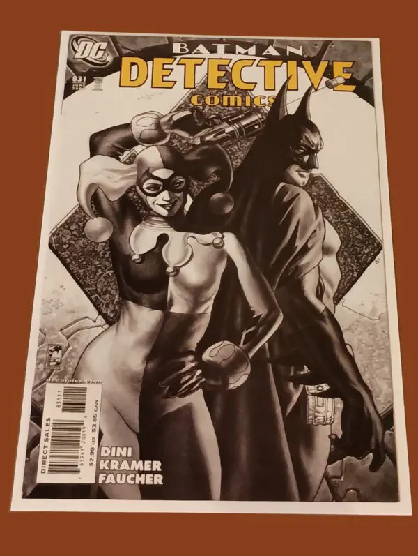 Detective Comics #831 (2007) – Harley Quinn Spotlight by Paul Dini | Batman Noir Cover