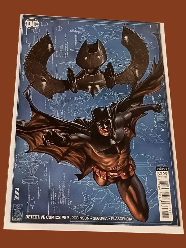 Detective Comics #989 (Variant Cover) – DC Comics | Blueprint Batwing Cover by Mark Brooks
