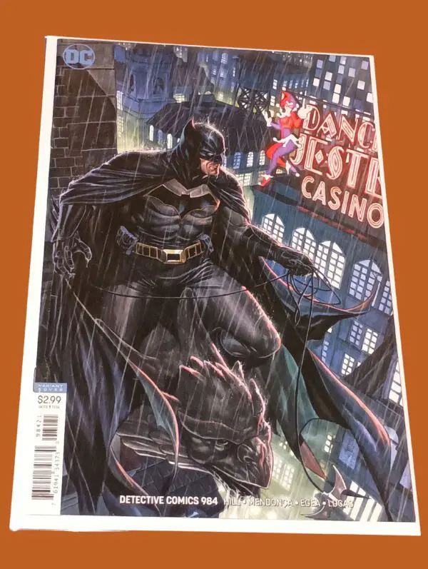 Detective Comics #984 (Variant Cover) – DC Comics | Batman in the Rain with Joker's Casino Sign