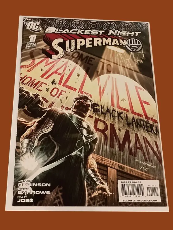 Blackest Night: Superman #1 (of 3) – DC Comics (2009) | First Appearance of Black Lantern Superman