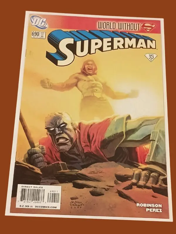 Superman #690 – World Without Superman | Steel & Atlas Showdown (2009)