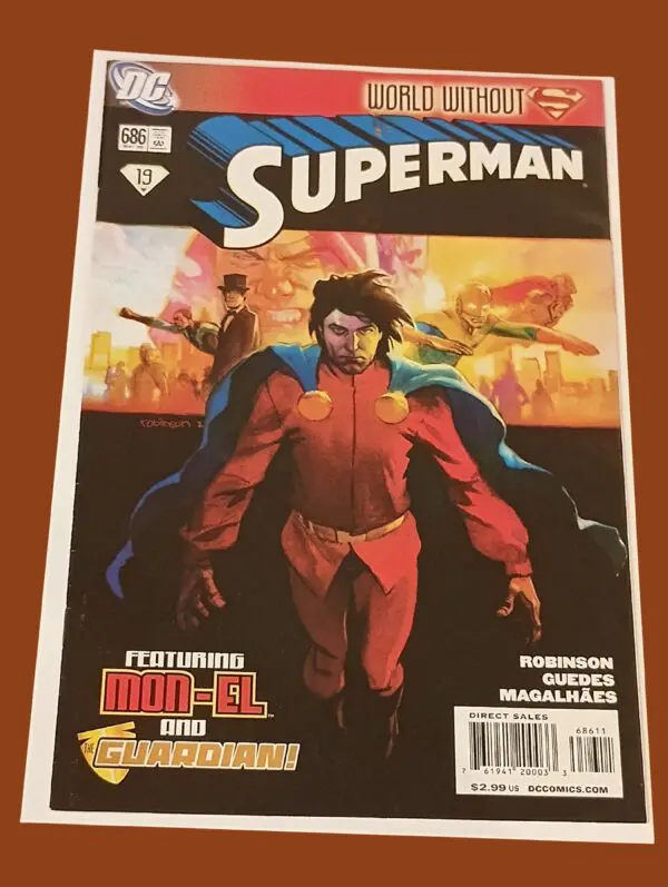 Superman #686 – World Without Superman | Featuring Mon-El & The Guardian (2009)
